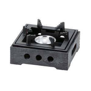 マイン MIN マイン アルミ 民芸 こんろ B-1 黒 M11-504 樹脂製台