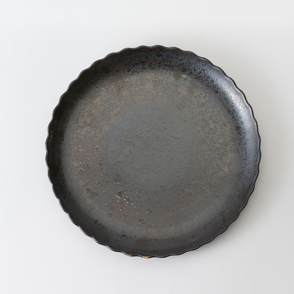 AKOMEYA TOKYO/ 渕波プレート 吹釉黒彩 L(L 吹釉黒彩): 食器｜AKOMEYA