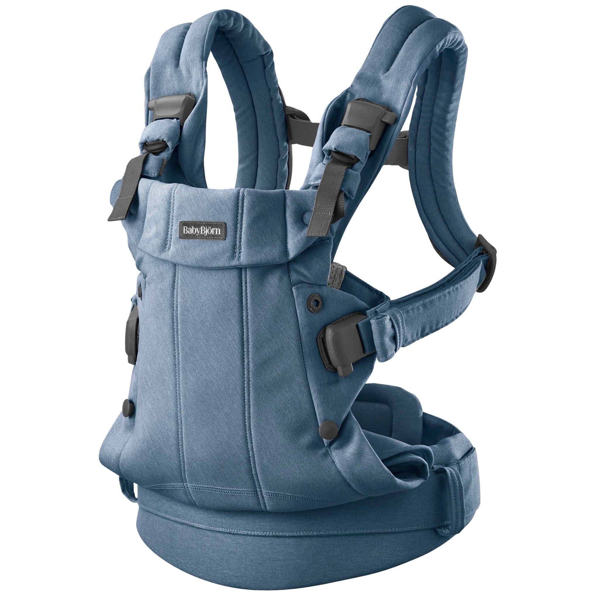 BabyBjörn Baby Carrier Harmony Woven Melange, Blue – Albee Baby