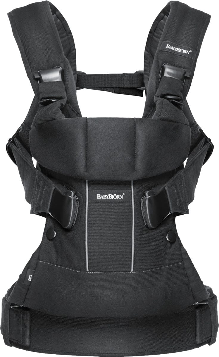 BabyBjörn Baby Carrier One Cotton Mix, Black – Albee Baby
