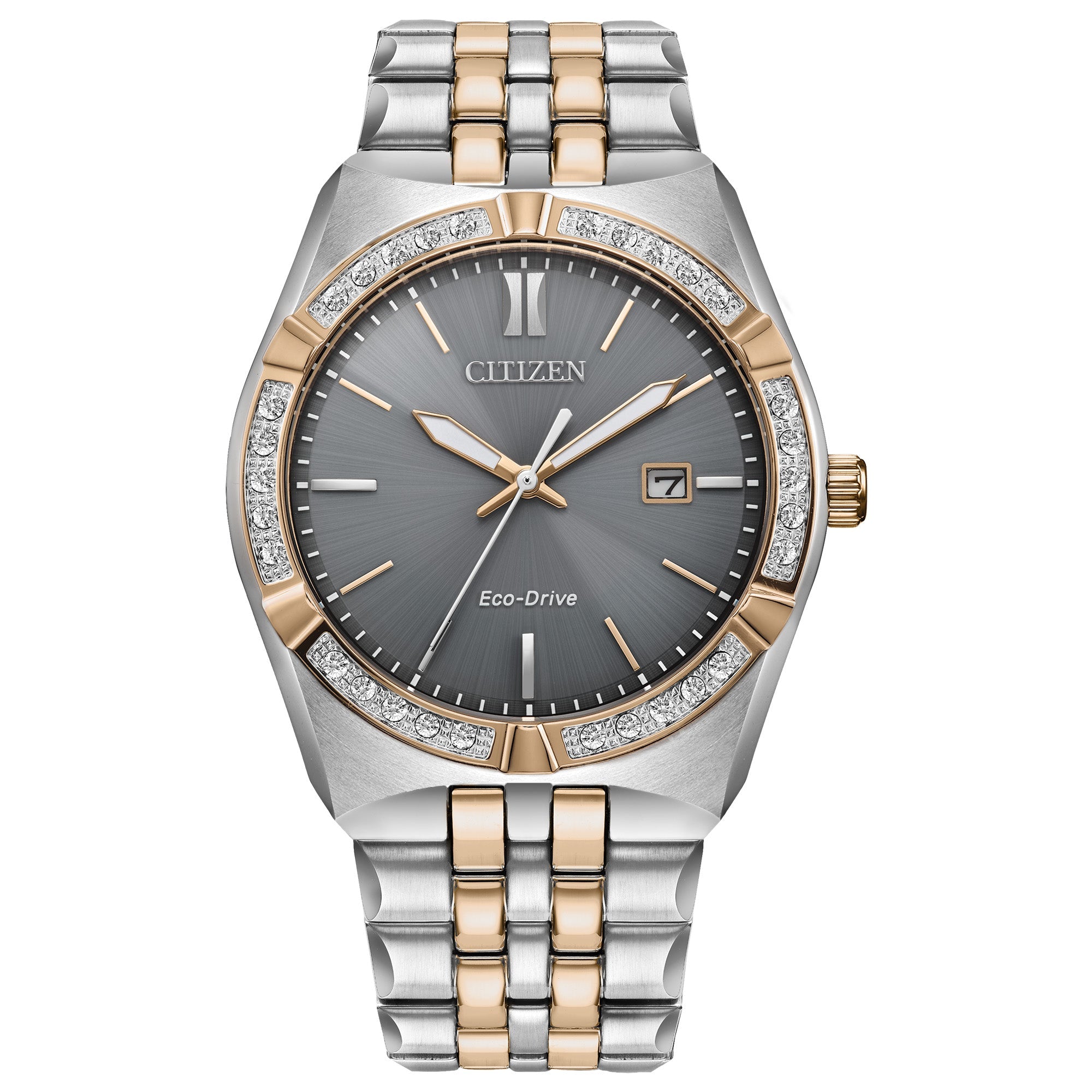 Citizen Corso Two-Tone Diamond Bezel Watch BM7646-55H