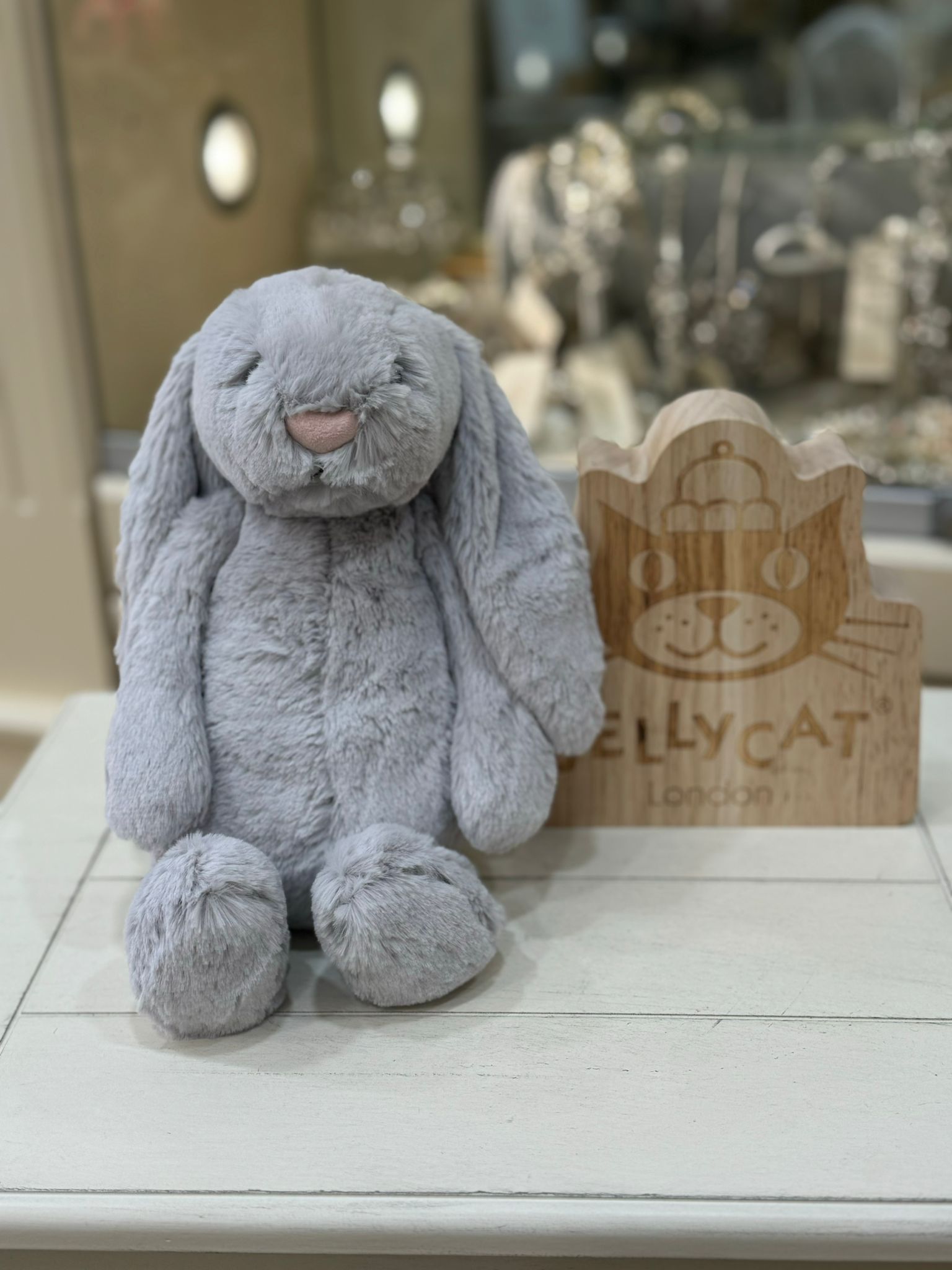 JellyCat Bashful Bunny Medium Silver - Allure Online Shop