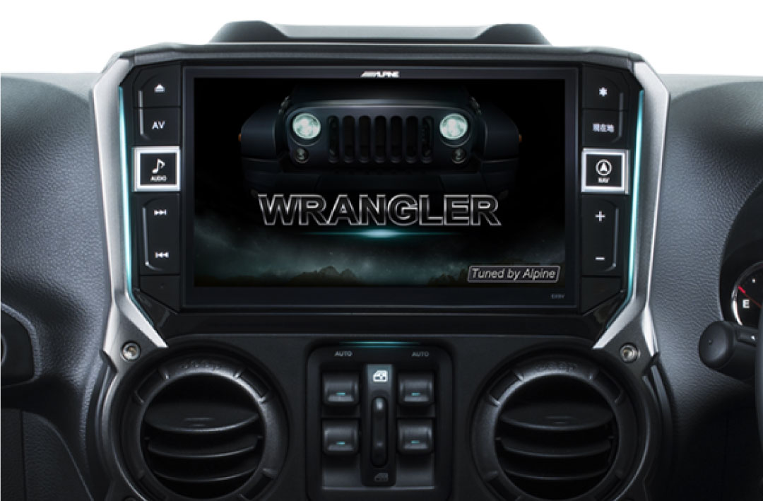 ラングラー アンリミテッドスポーツ専用 9型カーナビ ビッグX EX9NX2