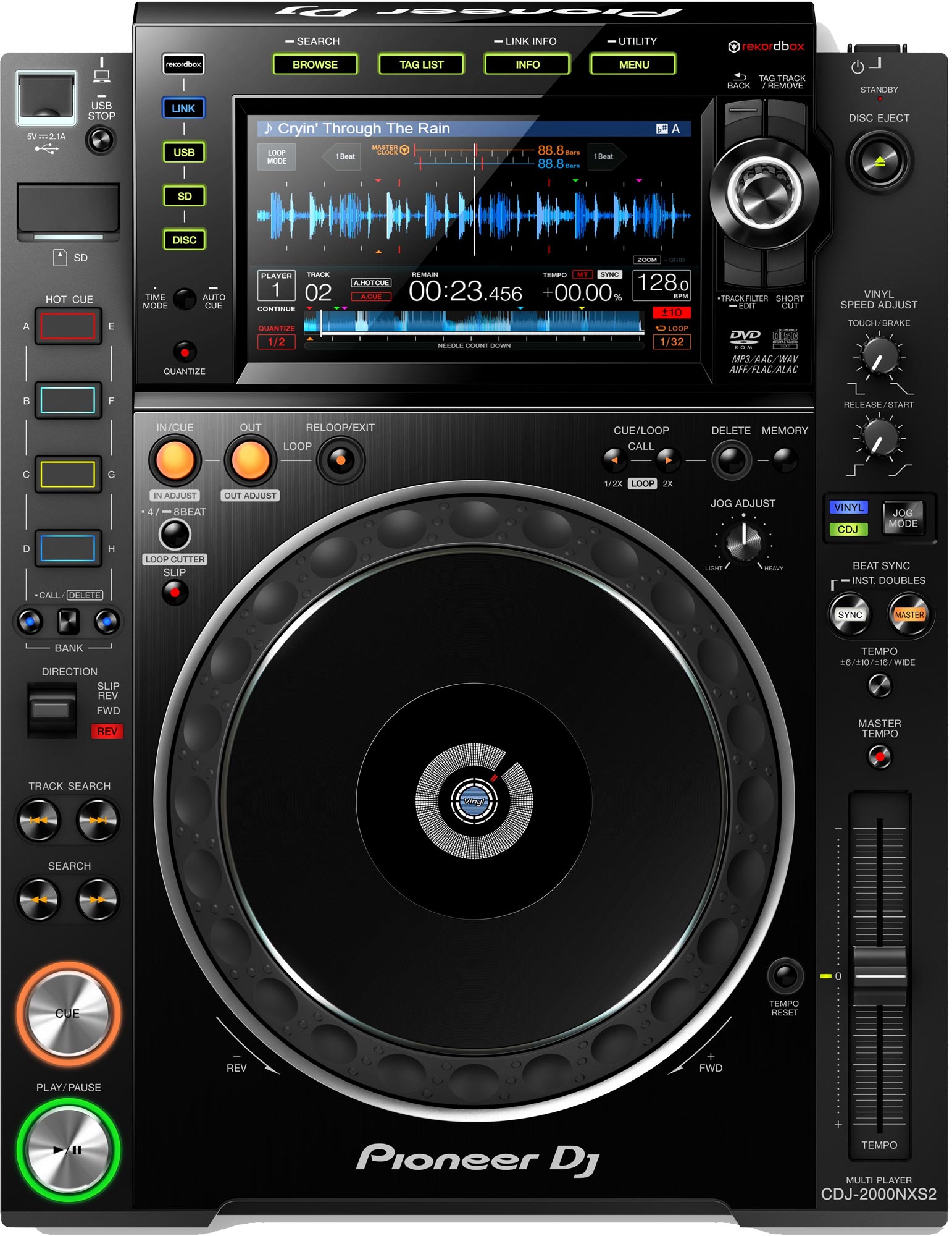 PIONEER DJ CDJ-2000NXS2 Professional Club Standard Multi Player