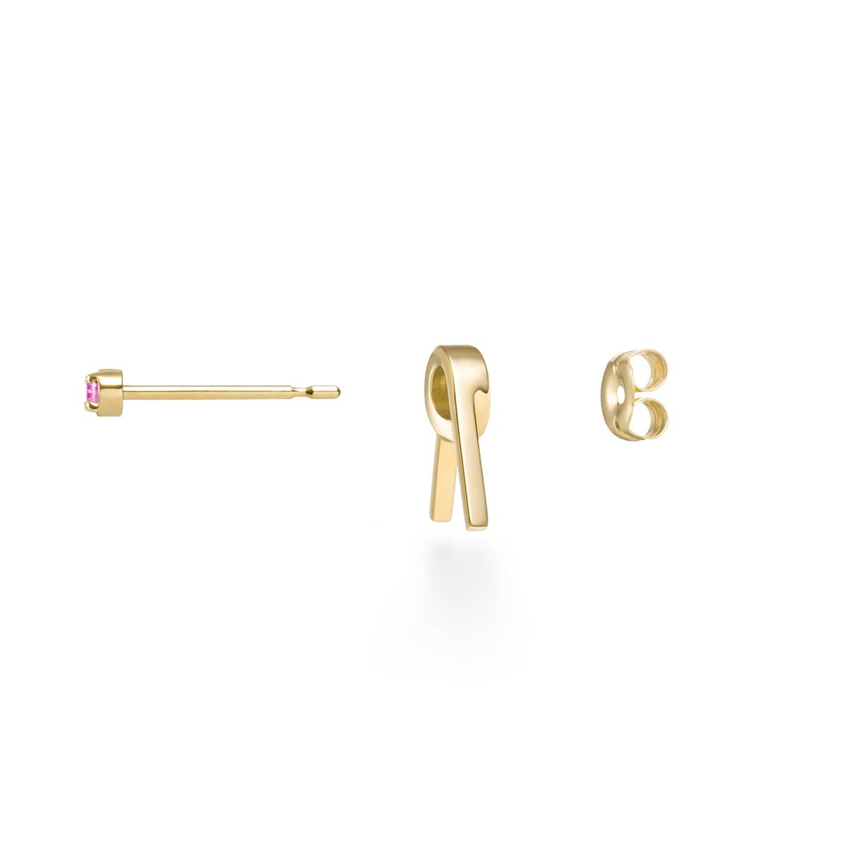 アーカースプリングスタッド（ピンクサファイア） ピアス | AHKAH