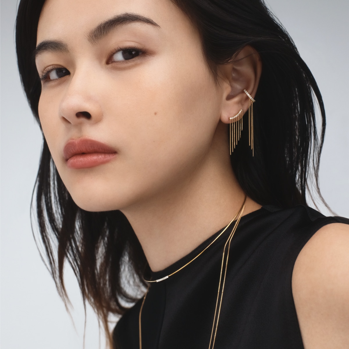 シャンデリアチェーン イヤーカフ | AHKAH / アーカー | 【公式