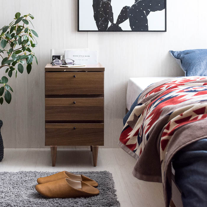 ベッドサイドチェスト ARAIN〔アライン〕 本体完成品 コンパクト 収納