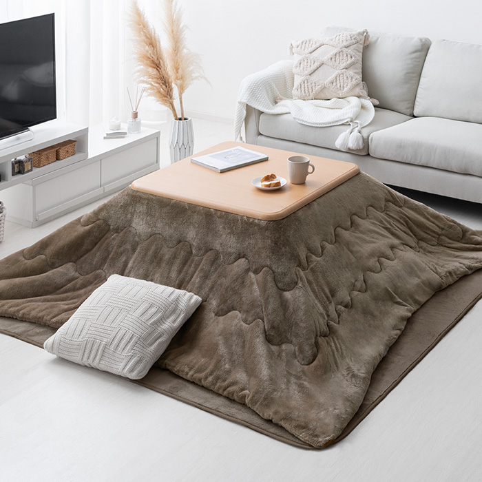 薄掛けこたつ布団メレンゲタッチ 正方形・円形 190x190cm | 家具