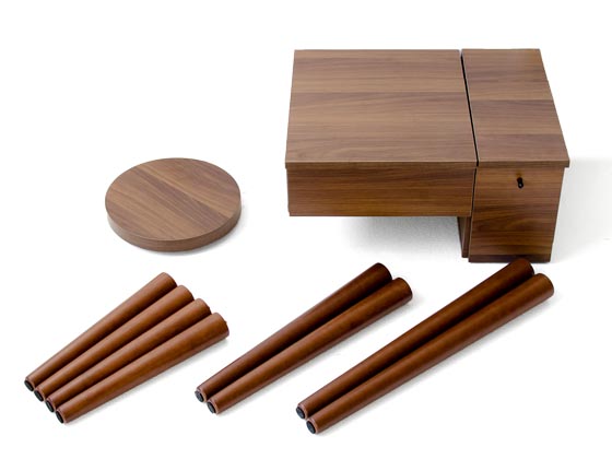 北欧 コンパクト木製ドレッサーnico(ニコ)スツール付き | 家具