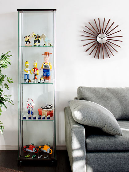 Alexis〔アレクシス〕4段背面ガラスタイプ通販 | 家具・インテリア通販