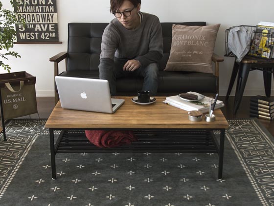 ヴィンテージウッドテーブル Lewis(ルイス) 長方形タイプ 100cm | 家具