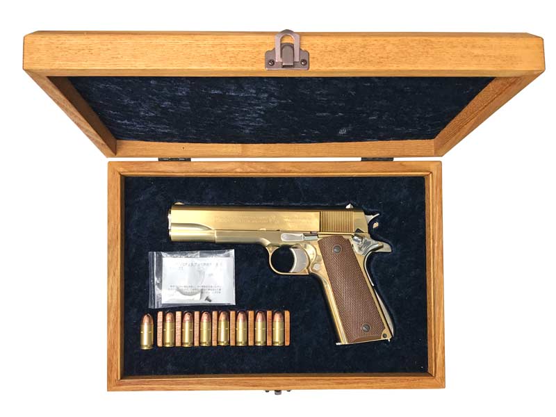 HOBBY FIX] コルトガバメント M1911A1 全金属モデルガン 木箱付き