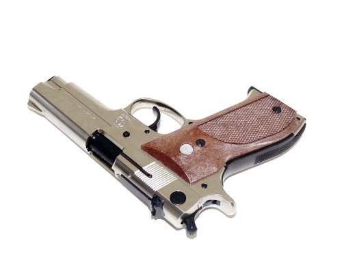 マルシン S&W M39 M39-2 シルバー ホワイトグリップ モデルガン