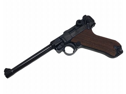 タナカ] ルガーP08 6インチ スチールフィニッシュ フルチェッカー