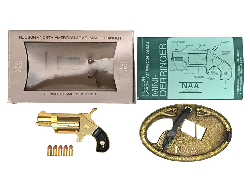 ハドソン] NAA ミニ・デリンジャー バックル付 金属モデルガン (中古