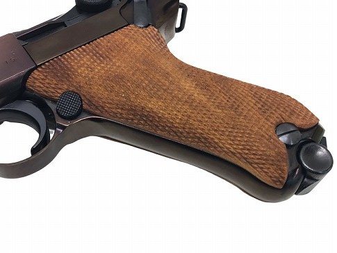 タナカ] ルガー P08 4インチ ミッドナイトゴールド 木製グリップ限定品