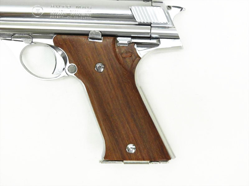 MGC] 44オートマグ .44マグナム AMP-180 ニッケル シルバーモデル 木製