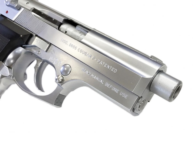 KSC] ベレッタ M8000 クーガーF INOX ステンレスシルバー サイレンサー