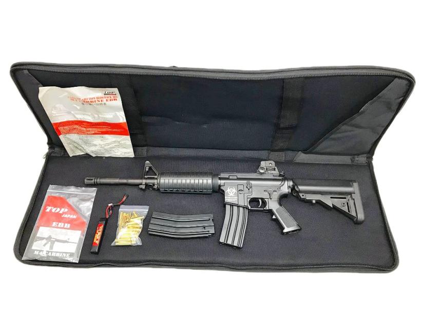 TOP] M4カービン EBB ライブカート ブローバック 電動ガン 連射難あり