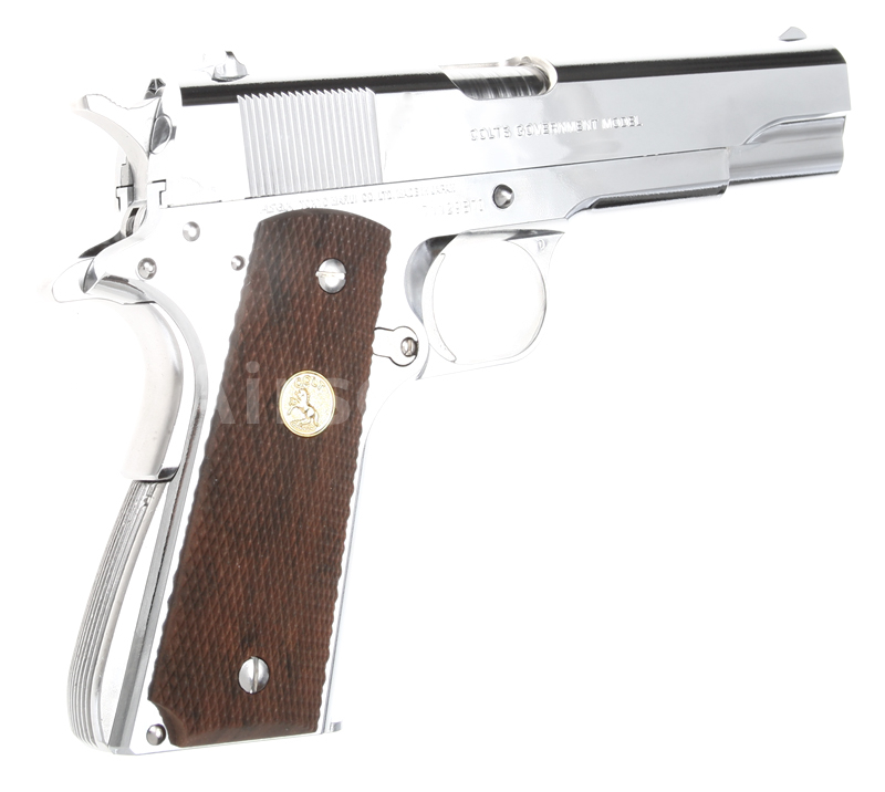 Colt Government Mark IV, Series 70, nickel finish, GBB, Tokyo