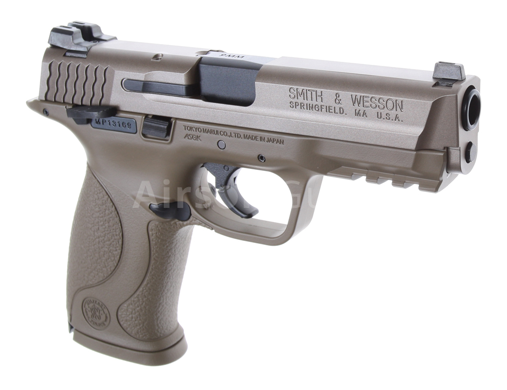 Smith & Wesson M&P9, V Custom, FDE, GBB, Tokyo Marui | AirsoftGuns