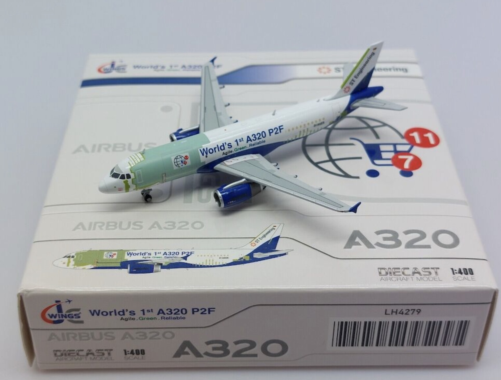 LH4279 Airbus A320(P2F) “World's 1st A320” D-AAES – Airplane Model SG