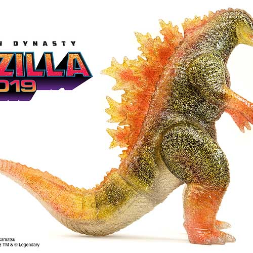 ASTRO ZOMBIES | SPIRAL TOY ゴジラ2019 ラメ入りソフビ CRYSTAL CLEAR