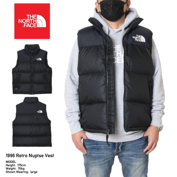 1996 RETRO NUPTSE VEST NF0A3JQQ ブラック(JK3) ダウンベスト ヌプシ
