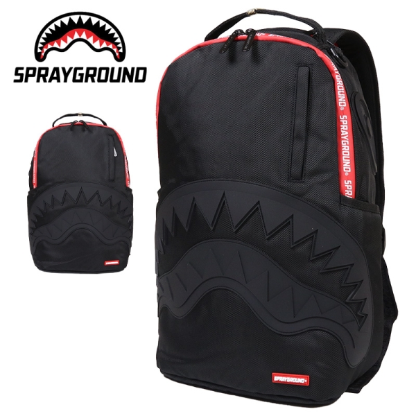 PRINTED ZIPPER SHARK BACKPACK B6017 リュックサック バックパック