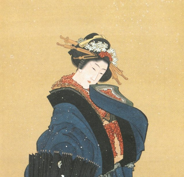 葛飾北斎の「雪中美人図」、6億2千万円でニトリが落札 史上最高額