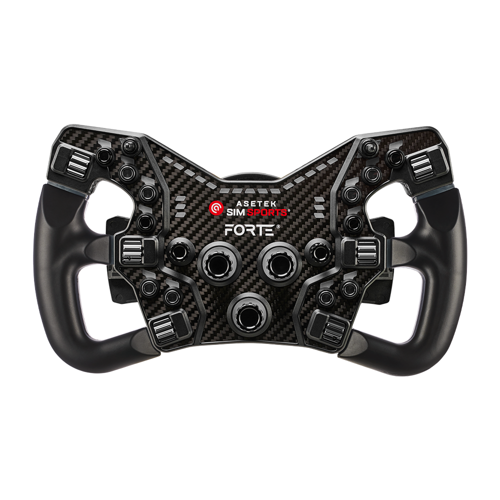 Forte® Formula Button Box (Black, Aluminum) – Asetek Racing™ Global