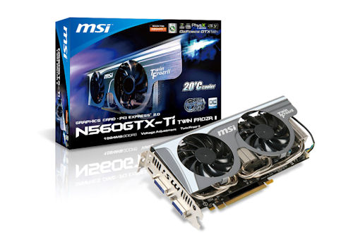 TwinFrozr II採用のGeForce GTX 560 Ti搭載新モデル、MSI社製「N560GTX