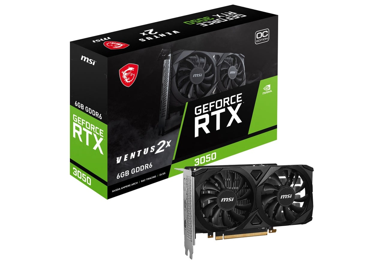GeForce RTX 3050 VENTUS 2X 6G OC | MSI グラフィックボード GeForce