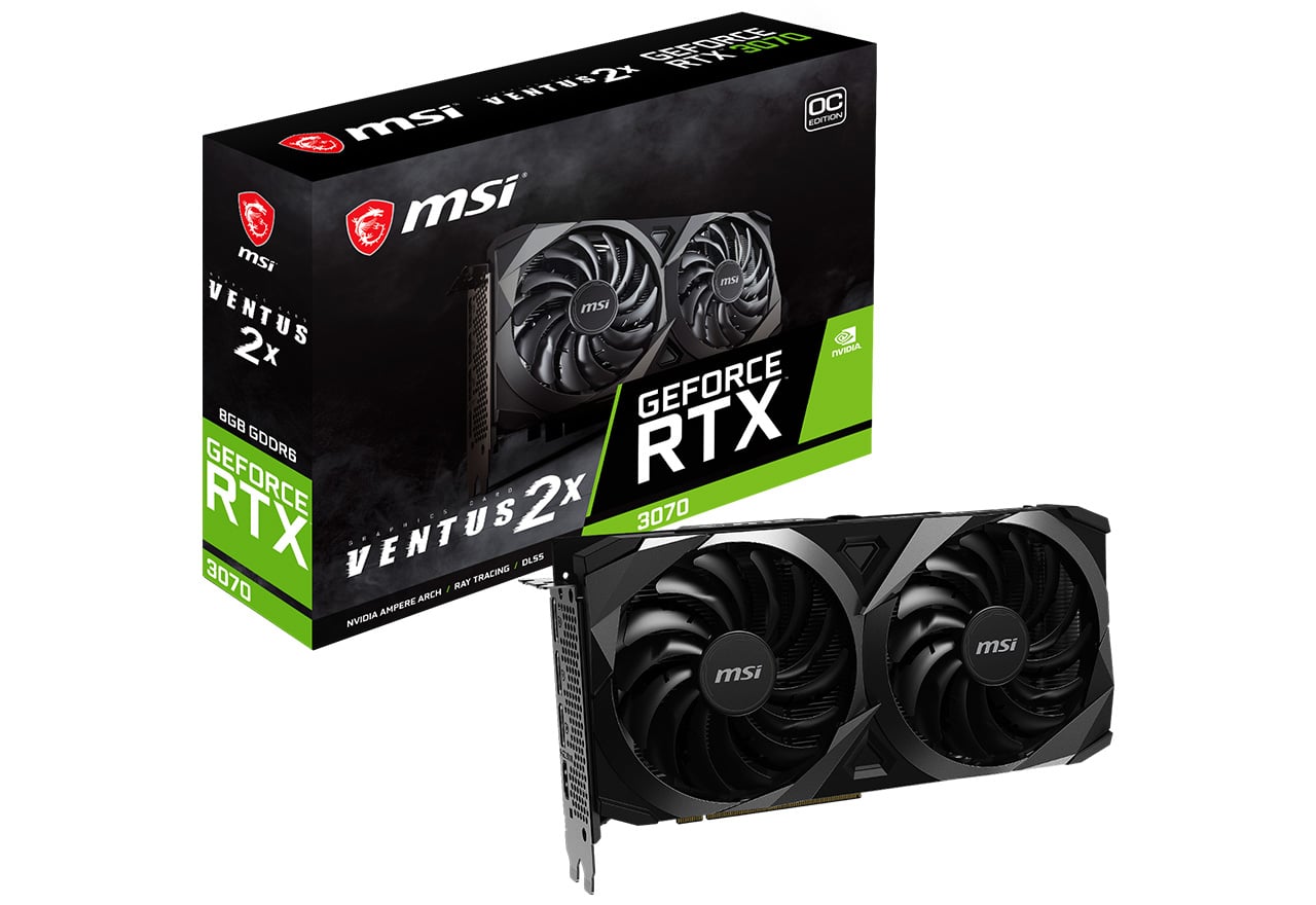 GeForce RTX 3070 VENTUS 2X OC | MSI グラフィックボード GeForce RTX