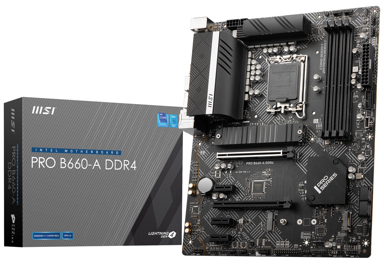 PRO B660-A DDR4 | MSI マザーボード Intel B660チップセット | 株式