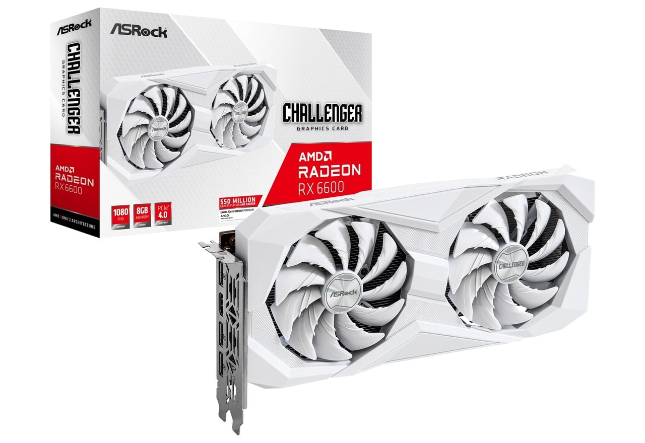 Radeon RX 6600 Challenger White 8G | ASRock グラフィックボード