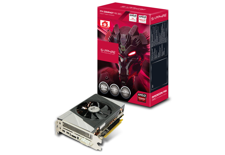 Sapphire Radeon R9 380 2G GDDR5 ITX Compact | SAPPHIRE