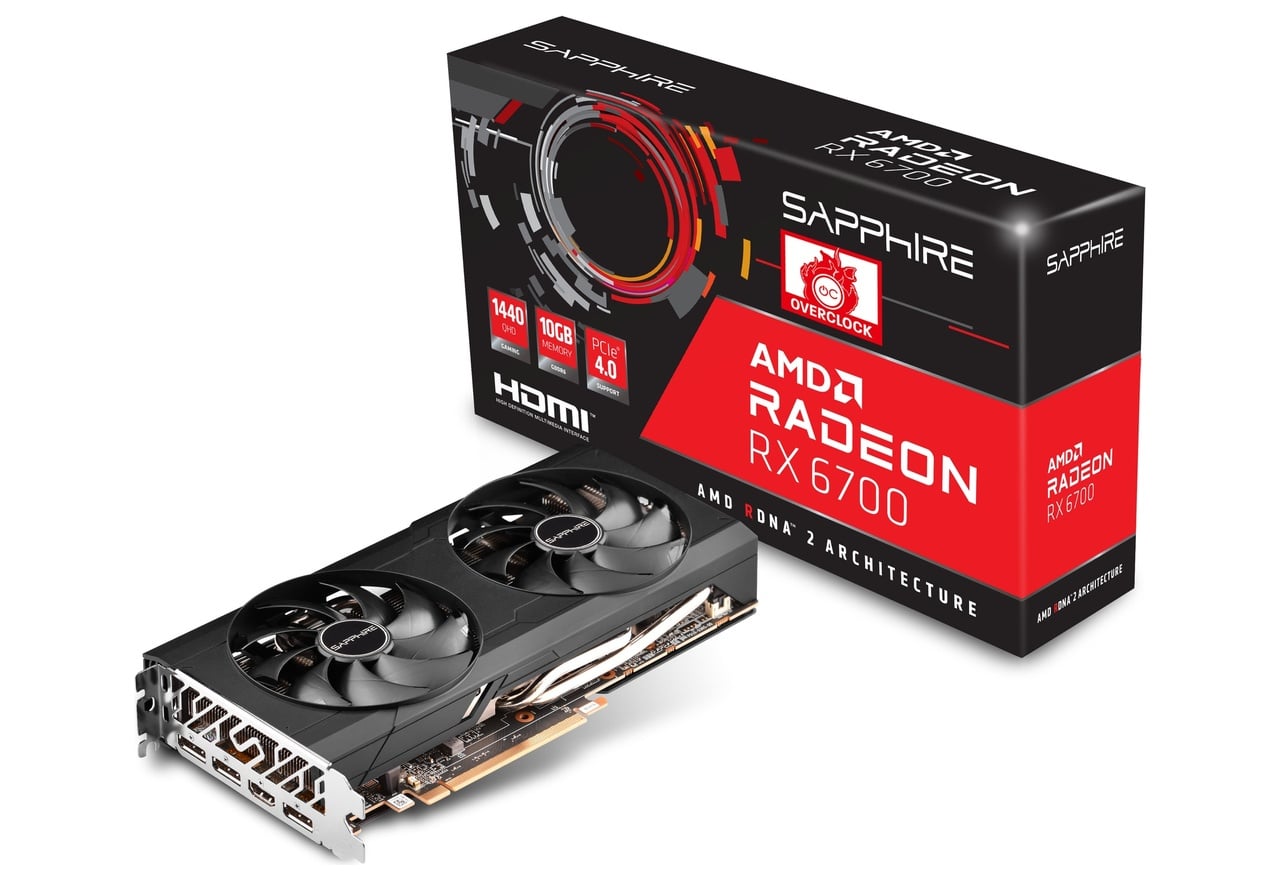 SAPPHIRE Radeon RX 6700 GAMING OC 10G GDDR6 | SAPPHIRE