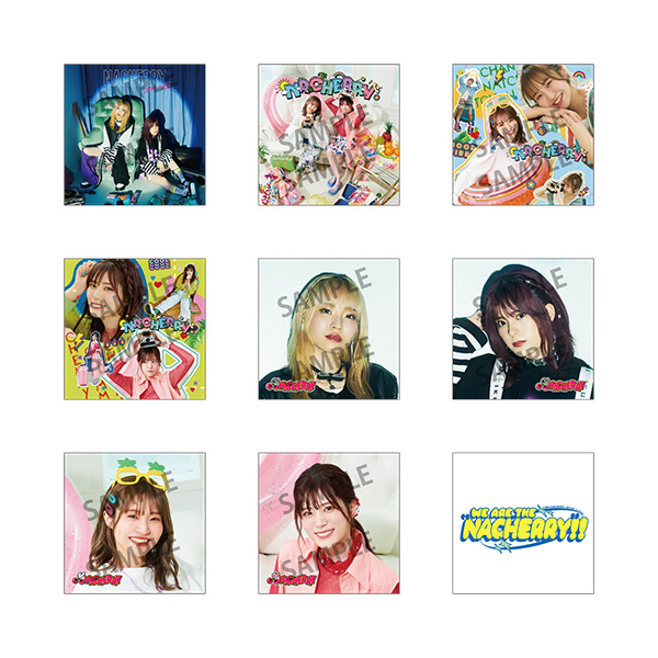 スクエア缶バッジ（全9種ランダム） | NACHERRY | A-on STORE