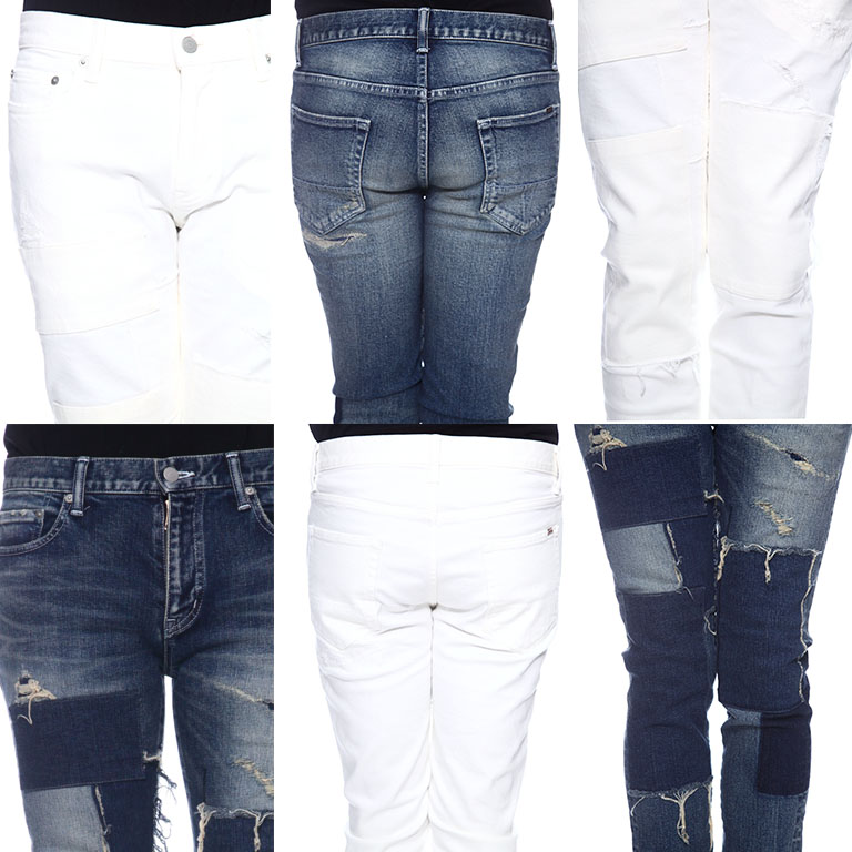 AKM STRETCH DENIM 13OZ PATCHWORK 5POCKET | HardiVague information