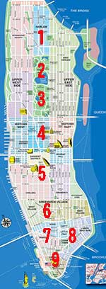 ニューヨーク地図マップ│あっとニューヨーク