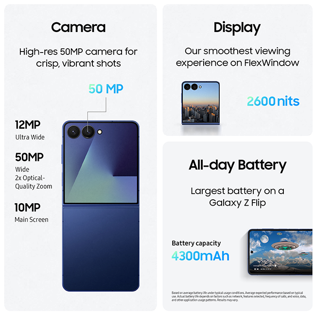 Samsung Z Flip7: Price, Features, Specs, Colors & Reviews | AT&T