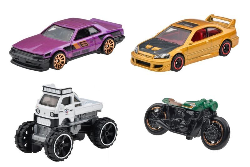 仮予約】PRE-ORDER - 【 HOT WHEELS ベーシック 日本車4種セット(国内