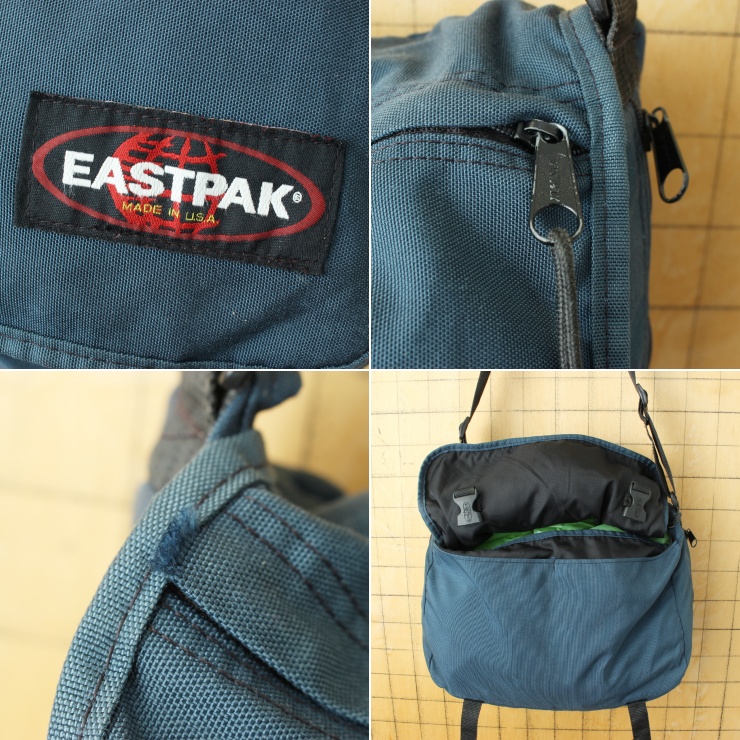 80s 90s USA製 EASTPAK イーストパック ショルダーバッグ ネイビー