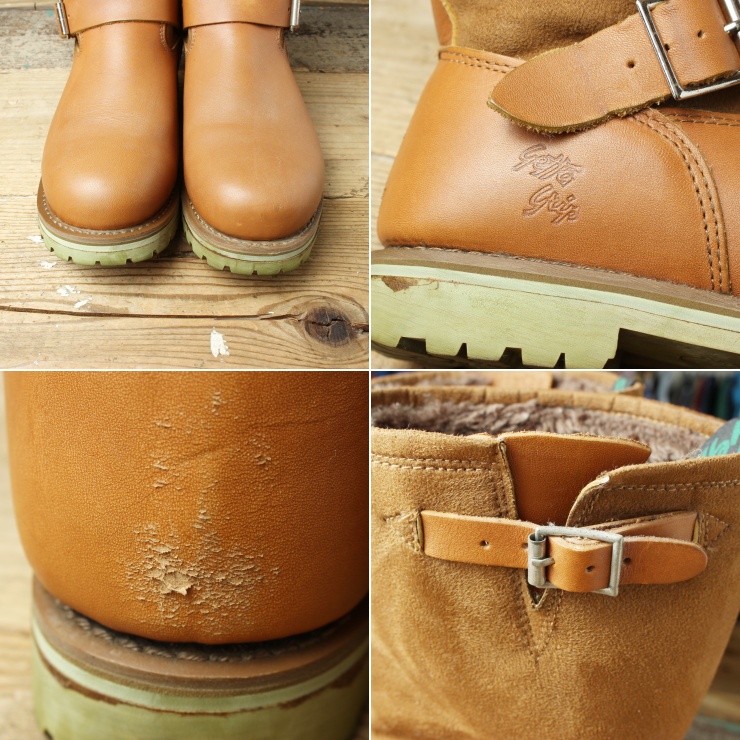 getta grip ゲッタグリップ レザー エンジニアブーツ ボアライナー UK7