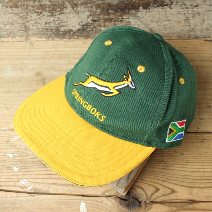 SPRINGBOKS キャップ 帽子 グリーン ラグビー 南アフリカ代表