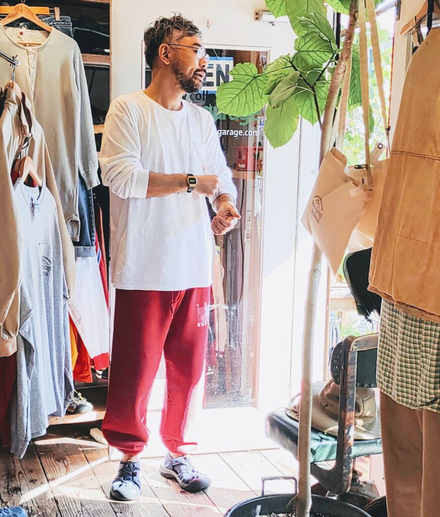 1970s-80s USA DISCUS Athletic Print SweatPants Red Mens-L – ataco