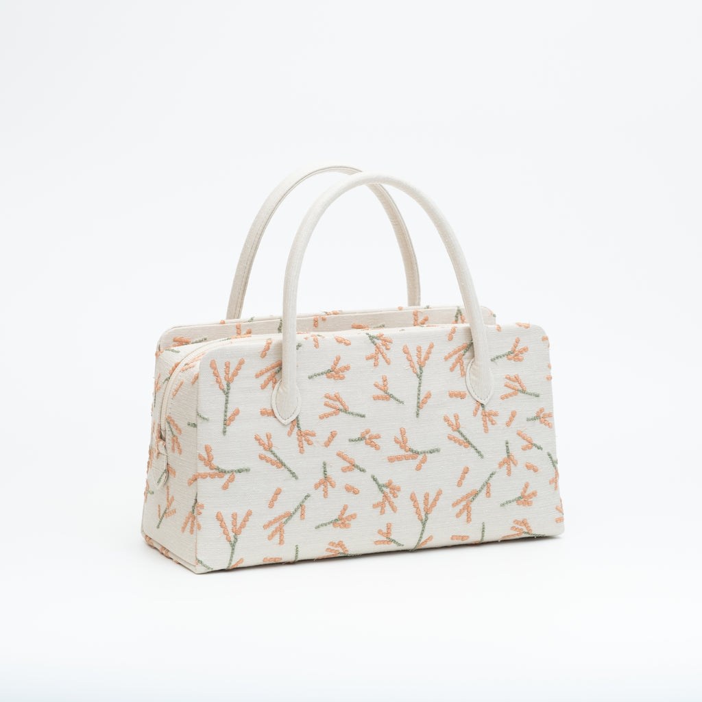 利休バッグ 『forest dot グレー』 - アトリエシムラ