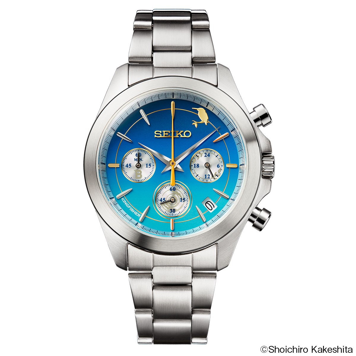 日本野鳥の会創立90周年を記念して 「水辺の青い宝石」翡翠をイメージ