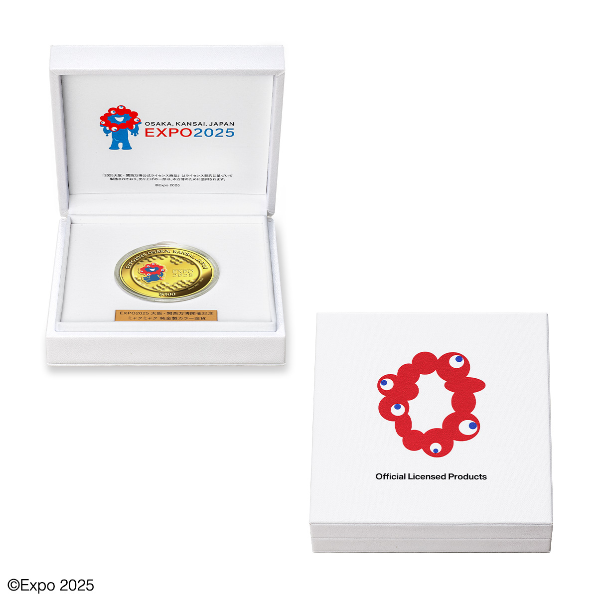 ミャクミャク 純金製カラー金貨、新発売！EXPO2025 大阪・関西万博を